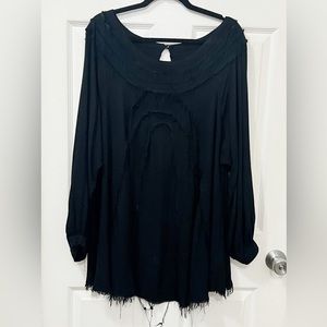 FARM Rio Black Mini Dress
